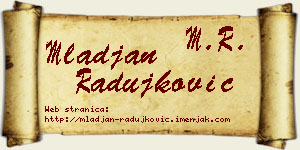Mlađan Radujković vizit kartica